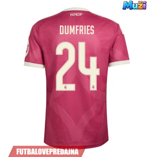 Lacne Muži Futbalové dres Real Madrid Denzel Dumfries #24 2026-27 Krátky Rukáv - Tretina